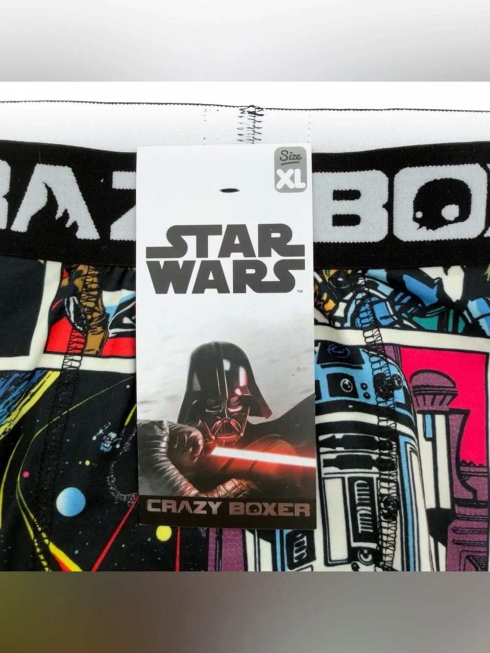 Star Wars Crazy Boxer Briefs Mens Size XL Underwear Disney Movie Gift Disneyland